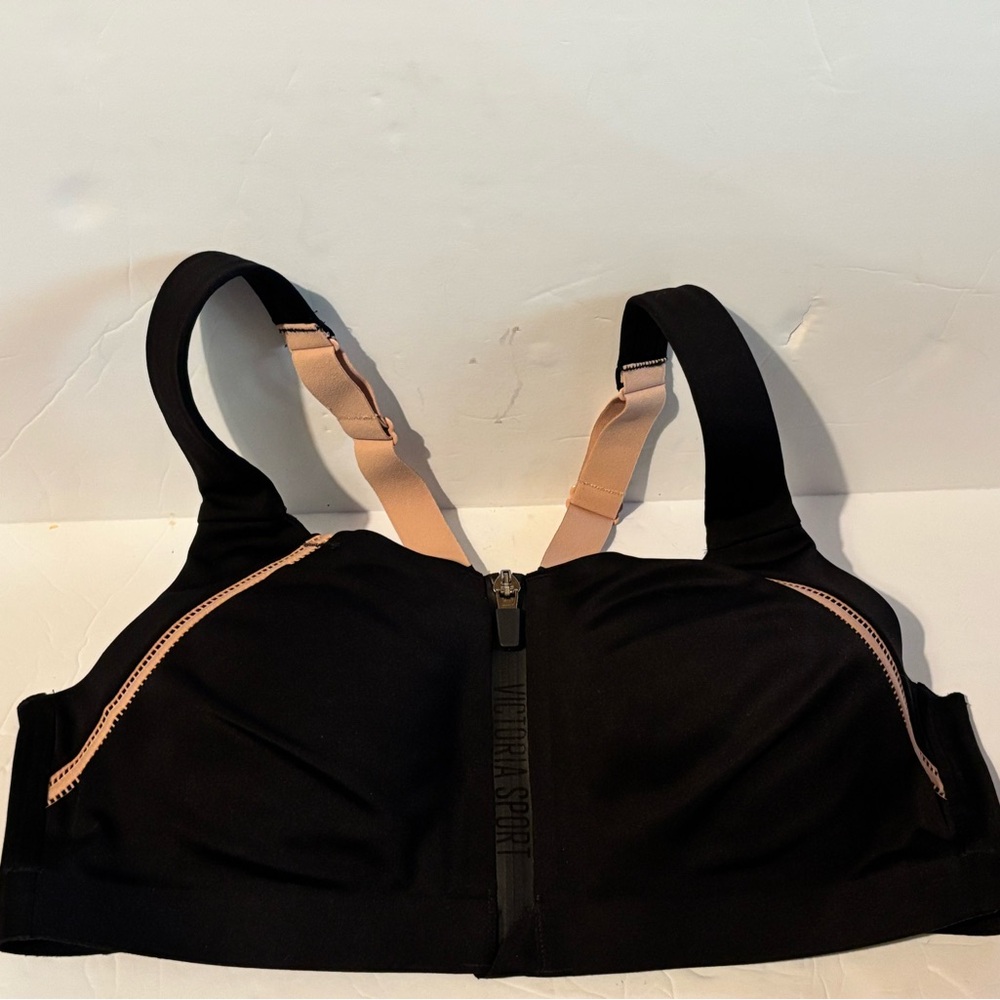 Victoria's Secret Black and Beige Sports Bra